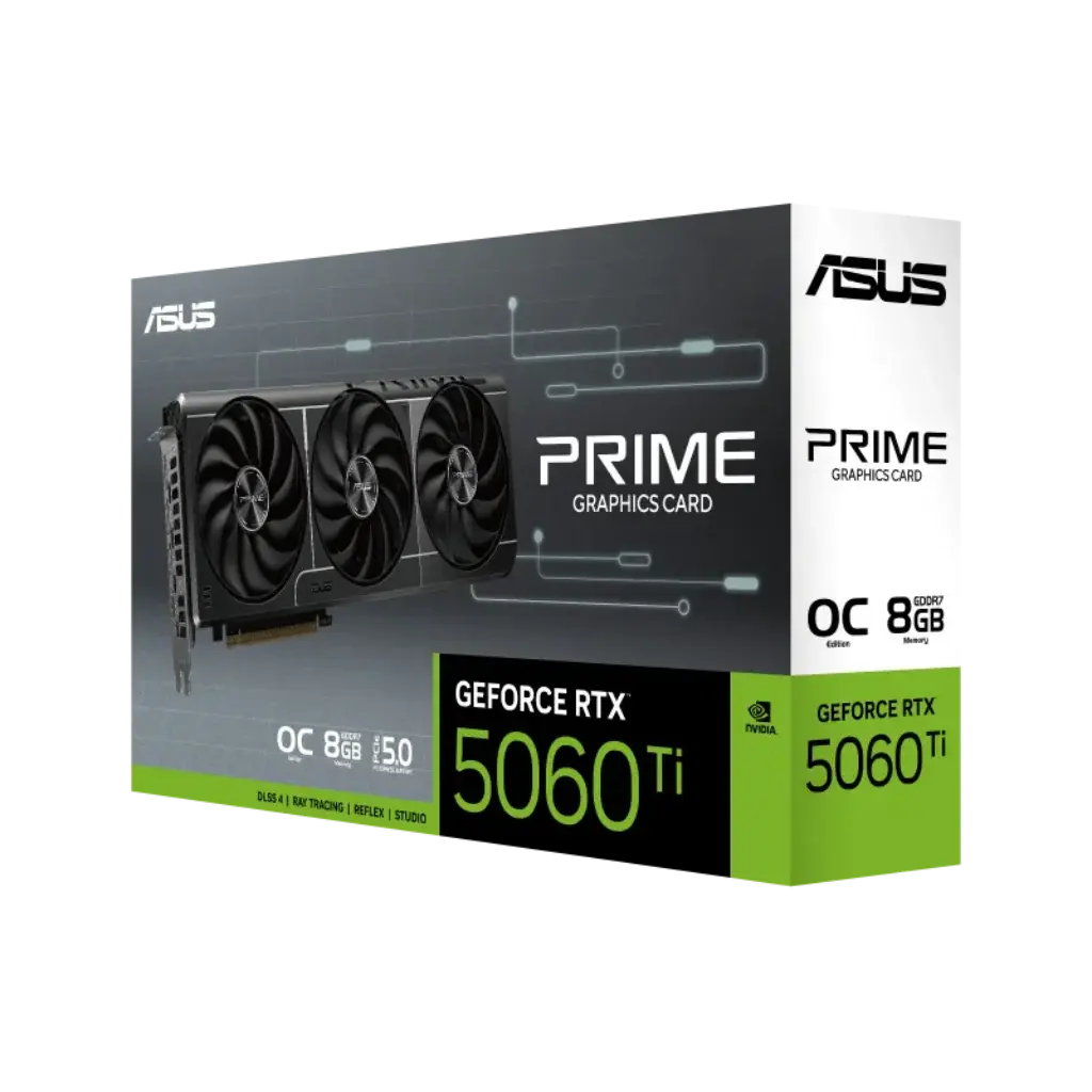 ASUS PRIME GeForce RTX 5060 Ti 8GB GDDR7 OC Edition Graphics Card