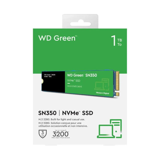WD Internal SSD 1TB NVMe 2280 Green SN350