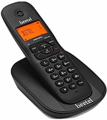 Beetel X-73 Cordless Landline Phone  Black