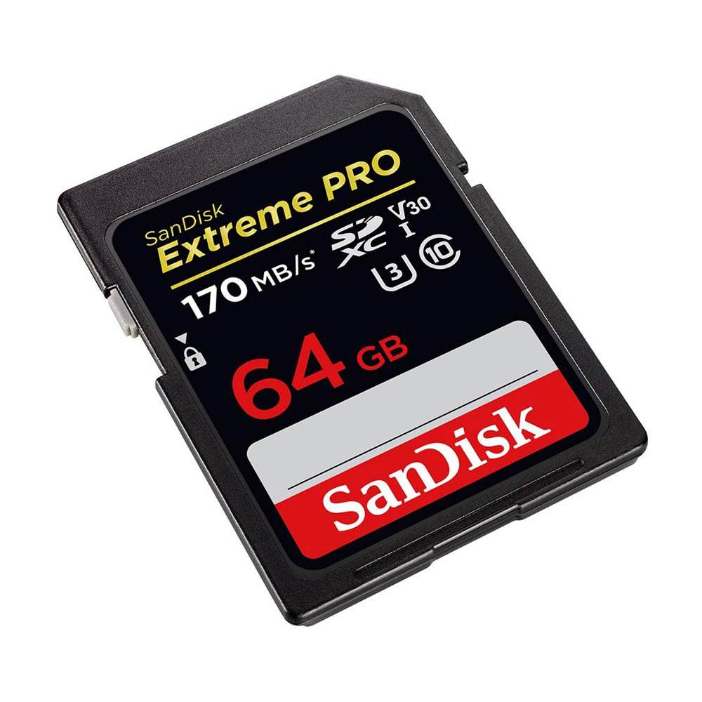 Sandisk SD Card Extreme Pro 64 GB 170 MB/s 4K UHD